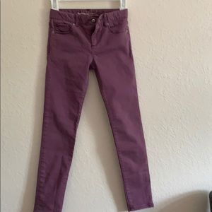 Purple gap jeans 8 regular super skinny